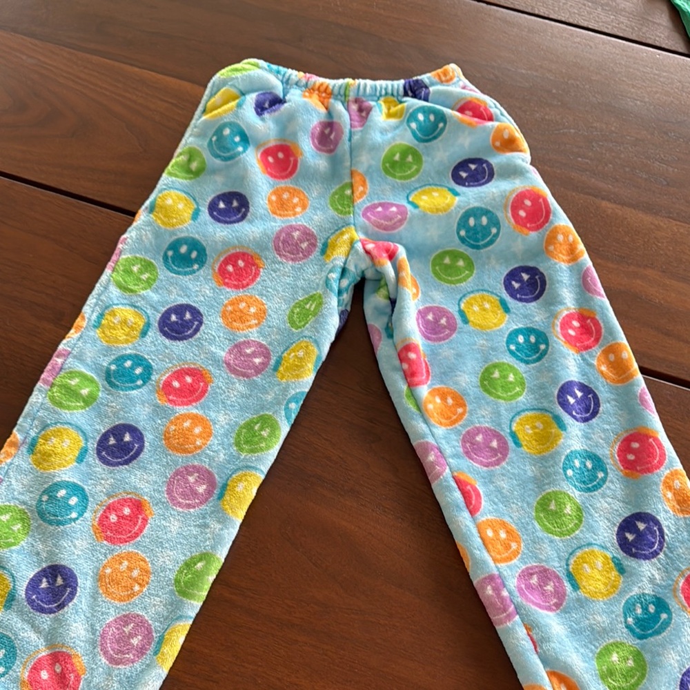 Iscream Colorful Smiley Kids Pajama Pants size 10-12 NWOT